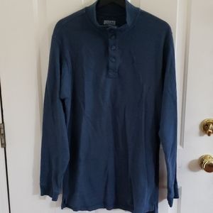 Duluth Waffle Knit Henley Mock Turtleneck